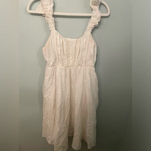 Abercrombie and Fitch white ruffled dress, Size L tall